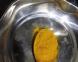 A picture of step 3 of Kantola besan sabji.