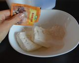 A picture of step 2 of Ukrainian syrnyky, cottage cheese pancakes.