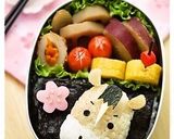 A picture of step 6 of To Celebrate the New Year: Horse Bento Character Bento.