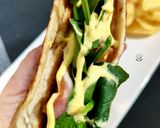 Foto del paso 7 de la receta Taco burger de pollo con espinacas y bacon
