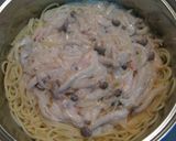 A picture of step 8 of Japanese Flavored Tarako Cream Pasta.