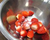 A picture of step 1 of Strawberry Yogurt Ice Cream.