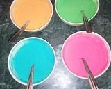 A picture of step 4 of Colorful bundi ke Laddu.