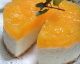 A picture of step 15 of Tri-Color No-bake Cheesecake Topped with Jello.