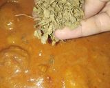 A picture of step 4 of Dum aloo.
