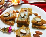 A picture of step 6 of Kuttu ki Barfi.