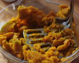 A picture of step 1 of Kabocha Muffins Chock Full of Kabocha.
