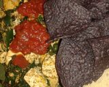 A picture of step 10 of Tofu scramble or vegan breakfast burrito.