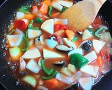 A picture of step 11 of Healthy Sweet and Sour Pork Made Without Deep Frying.