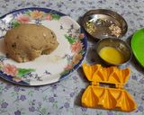 A picture of step 7 of Rava decicated coconut dry fruits  modak.