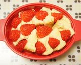 A picture of step 3 of Microwaved Strawberry Bread Pudding.