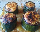 Foto del paso 11 de la receta: 🌾Calabacín Relleno de Salchichas🥒