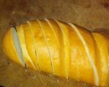 A picture of step 1 of 3 min garlic cheese bread.