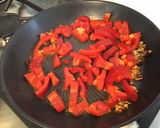 Une image de l'étape 6 de Bœuf sauté au poivron rouge, trevisana et épices italiennes.