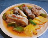 Hình bước làm 7 của món Đùi gà sốt thơm ớt chuông