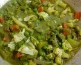 A picture of step 3 of Haryali Veg Handi.