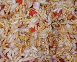 A picture of step 3 of Bhel Puri.