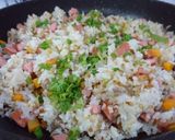 Hình bước làm 2 của món Cơm chiên hạt giòn