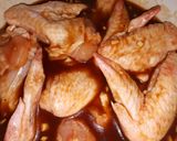 Mézes-ketchupos csirkeszárny recept fázis 2 fotója