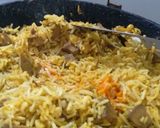 A picture of step 7 of Kathal Pulao.