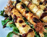 Foto del paso 5 de la receta: Torpedos de langostinos con hoisin y ensalada de canónigos