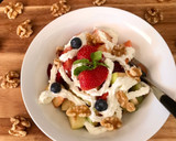 वॉलनट क्रिमी फ्रूट सैलेड (walnut creamy fruit salad recipe in Hindi) रेसिपी चरण 3 फोटो
