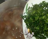 A picture of step 3 of Chicken pepper soup and white rice.