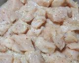 A picture of step 1 of Dragon Chicken with Vegetable Fried Rice !.