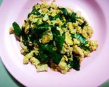 รูปขั้นตอนการทำที่ 5 ของ ผัดไข่ใส่ใบเหลียง