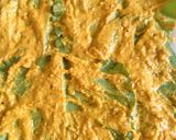 A picture of step 5 of Palak patara (Paalak Roll).