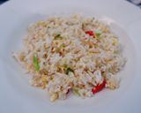 A picture of step 5 of Nasi Goreng Teri Medan.
