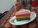 Rainbow Cake Panggang - newbie friendly 🤑