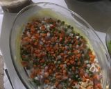 A picture of step 6 of Mashed potatoes with Veggies and mince meat.