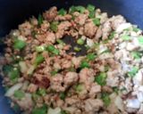 A picture of step 3 of skye's spicy 3 bean chili.