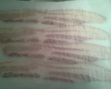 A picture of step 2 of Bacon, Individually Freezing Slices.