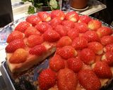 A picture of step 9 of Strawberry Cheesecake.