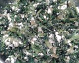 A picture of step 3 of Spanakopita/ Greek Spinach and Feta Pie.