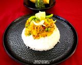 A picture of step 5 of Kumro Bhorta With Bhaat (Bengali Staple Food) Pumpkin Bharta With Plain Steamed Rice.