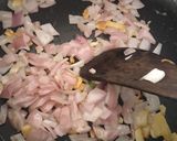 A picture of step 1 of Mexican rice.