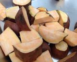 A picture of step 1 of Taiwanese Sweet Potato Fried Mochi.