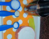 A picture of step 1 of Wheat flour tutti fruiti rusk cake.