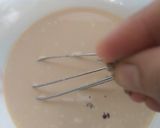 A picture of step 7 of Peanut milk sweet curd.