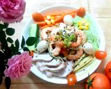 Hình bước làm 3 của món Mì trộn rau củ