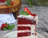 Foto langkah ke 17 dari resep Red Velvet Faultline Cake.