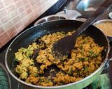 A picture of step 6 of Besanwali Mirchi.