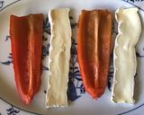 A picture of step 1 of California Farm Cured Salmon Paprika Rolls.