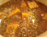 A picture of step 7 of Cooked in One Pan! Kabocha Squash with Ground Meat Ankake Sauce.