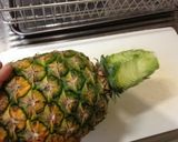 A picture of step 3 of Simple Pineapple Cutting Technique.