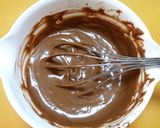 A picture of step 3 of Christmas or Valentine's Day Baked Chocolate Donuts.