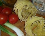 A picture of step 2 of Sig's Speedy Crab Tagliatelle.